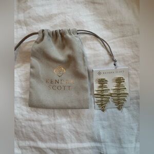 Kendra Scott Rylan Statement Earrings - Gold - NWT